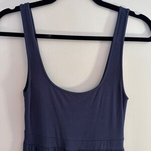 Aritizia Wilfred sleeveless royal blue midi dress